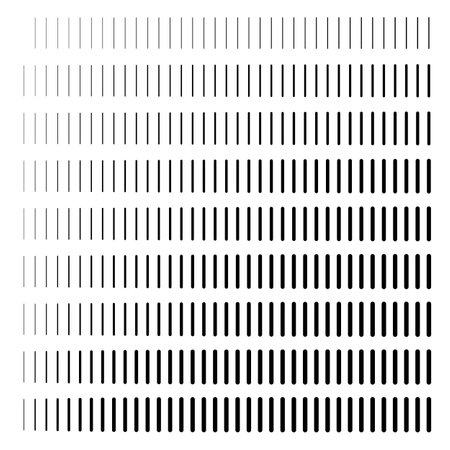 Halftone Line Gradient, Half Tone Texture Background, Short Lines pattern, Spot Fade Effect, Halftone Stripes Vector Illustrationのイラスト素材
