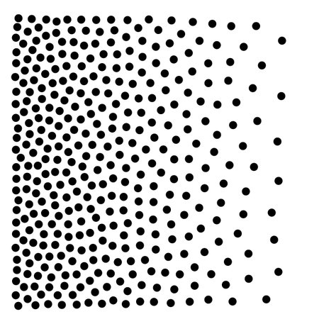 Gradient Dot Background, Half Tone Pattern, Dotted Texture, Halftone Mockup, Gradient Dot Banner with Copyspace, Vector Illustrationのイラスト素材