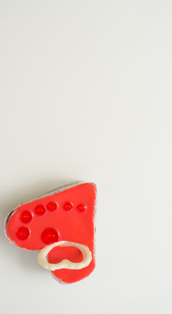 Heart shaped cake for Valentine's Day or Mother's Day on a white background. isolateの写真素材