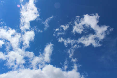summer, blue sky with clouds
