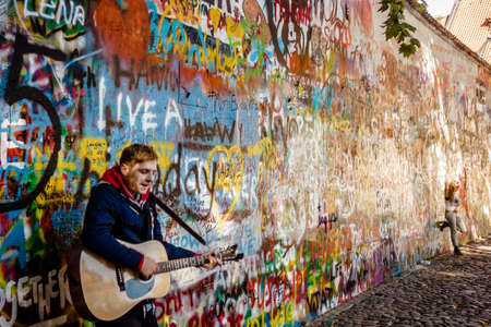 John Lennon Wall, Czech Republicのeditorial素材