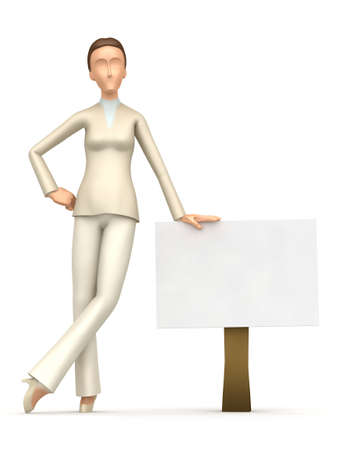On the blank board you can add your text, etc.の写真素材