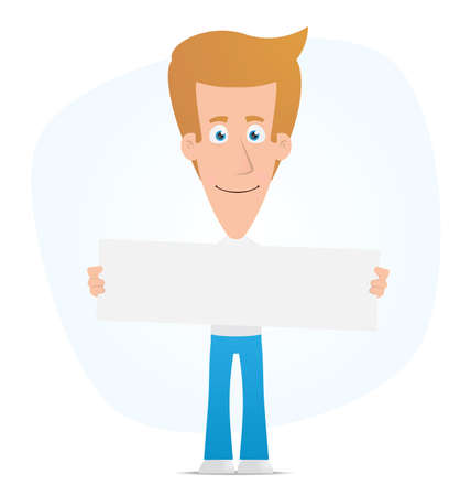 Illustration of a cartoon cute character for use in presentations, etc.のイラスト素材