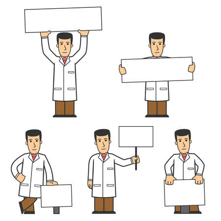 Doctor character set 02のイラスト素材
