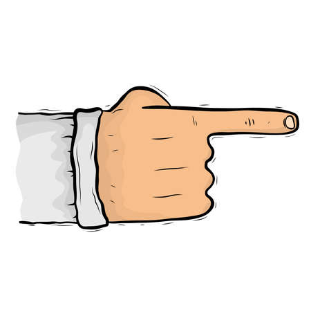 Pointing handのイラスト素材