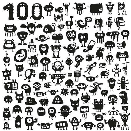 funny monstersのイラスト素材