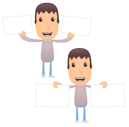 funny cartoon guyのイラスト素材