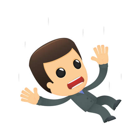 funny cartoon bossのイラスト素材