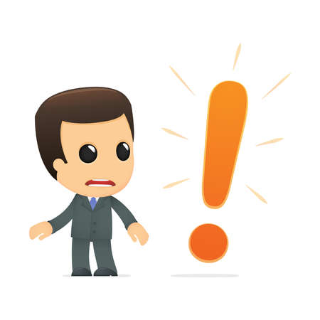 funny cartoon bossのイラスト素材