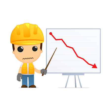 funny cartoon builderのイラスト素材