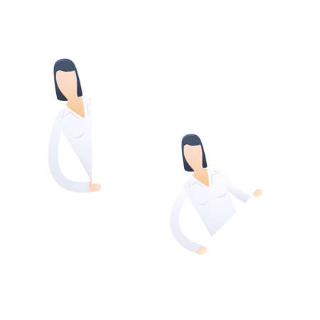 business people in different situationsのイラスト素材