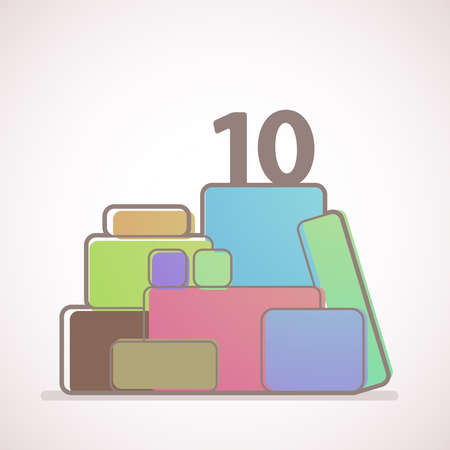 abstract chart infographicのイラスト素材