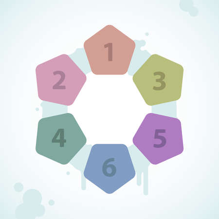 abstract chart infographicのイラスト素材