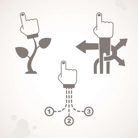 abstract pointerのイラスト素材