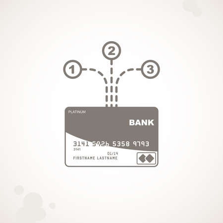 Options for using a credit cardのイラスト素材
