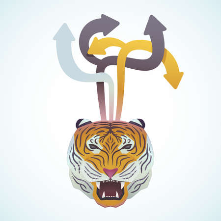 Design and Tigerのイラスト素材