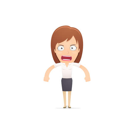 Girl manager, suitable for use in dialogs with other characters.のイラスト素材