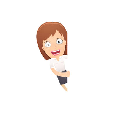 Girl manager, suitable for use in dialogs with other characters.のイラスト素材