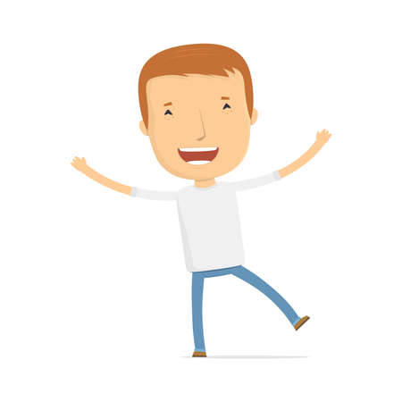 in various poses for use in advertising, presentations, etc.のイラスト素材