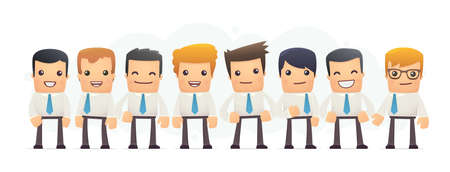 specialists in business. conceptual illustrationのイラスト素材