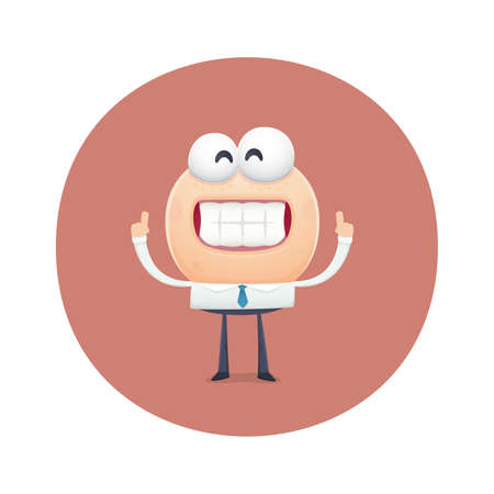 funny character. cartoon illustration.のイラスト素材