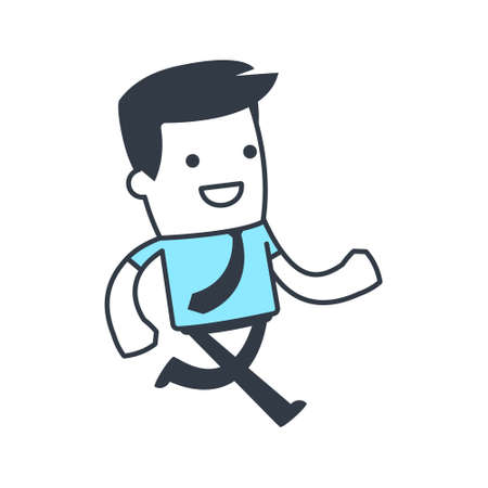 Funny Character Businessman for use in presentations, etc.のイラスト素材