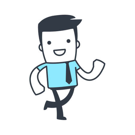 Funny Character Businessman for use in presentations, etc.のイラスト素材