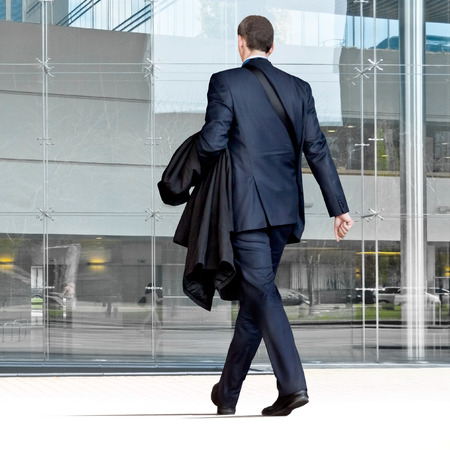 Going businessman. Urban scene.の写真素材