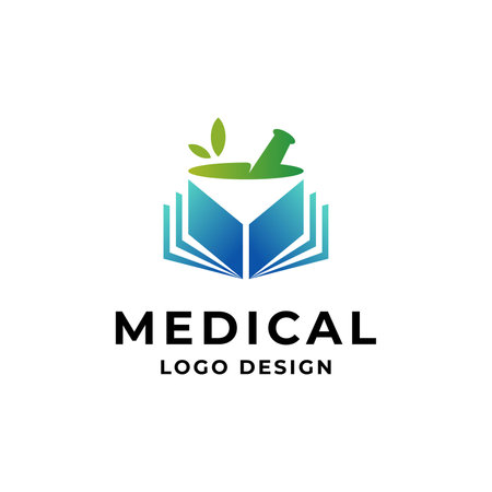 pharmaceutical education for pharmaceutical science logoのイラスト素材