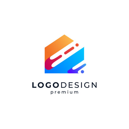 colorful and playful home for home painting logo design&#x9;&#xD;&#xA;のイラスト素材