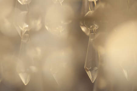 Chandelier with gleaming crystalsの写真素材