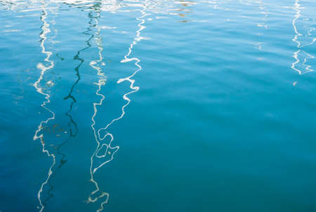 Mast water reflections abstract textureの写真素材