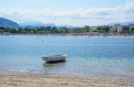Boat away from the crowds. Mallorca, Balearic islands, Spain.の写真素材