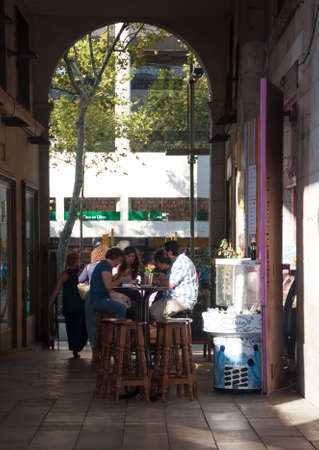 La Bouqueria vault. St Josep market. Barcelona, Spain on July 31, 2012.のeditorial素材