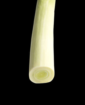 Capsucum. Closeup of cut capsicum isolated on black.の写真素材