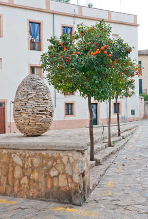 Palma de Mallorca, Majorca, Spain - February 8 2013: City art Palma Manolo Paz. Artworkのeditorial素材
