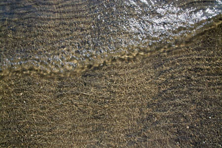 Abstract water pattern with small wave and glitter seaside natural organic landscape detail.のeditorial素材