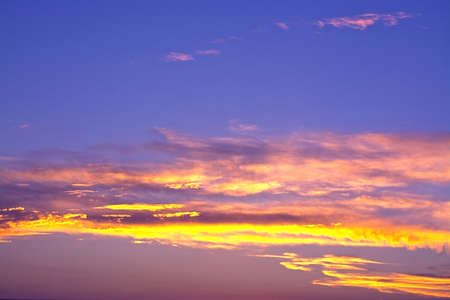 Sunset scenery in west Mallorca, Balearic islands, Spain in July.