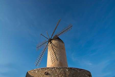 Windmill in Palma de Mallorca, Balearic islands, Spain
