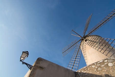 Windmill in Palma de Mallorca, Balearic islands, Spain