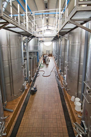 BINISSALEM, MALLORCA, BALEARIC ISLANDS, SPAIN - MAY 19, 2016: Interior details of the Jose Ferrer Vineyard in Binissalem, Mallorca, Balearic islands, Spain on May 19, 2016.のeditorial素材