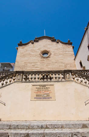 PALMA DE MALLORCA, BALEARIC ISLANDS, SPAIN - May 16, 2016: El Terreno church on May 16, 2016 in Palma de Mallorca, Balearic islands, Spain.のeditorial素材