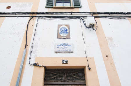 PALMA DE MALLORCA, BALEARIC ISLANDS, SPAIN - APRIL 4, 2016: El Terreno home of Nobel Prize winner in literature Camilo Jose Cela in Palma de Mallorca, Balearic islands, Spain on April 4, 2016.のeditorial素材