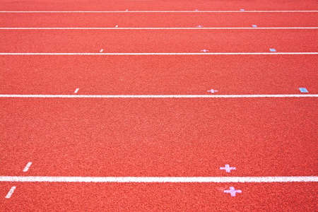 Red tracking field for running competition background texture.