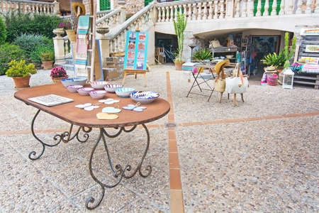 PUERTO SOLLER, MALLORCA, SPAIN - MAY 10, 2018: Boats and details in the marina on an overcast day on May 10, 2018 in Puerto Soller, Mallorca, Spain.のeditorial素材