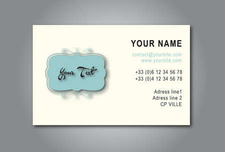 business card modern vintage designのイラスト素材