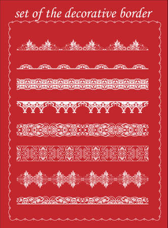 lace border set vectorのイラスト素材