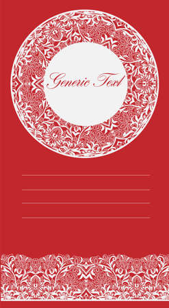 Frame lace-likeのイラスト素材