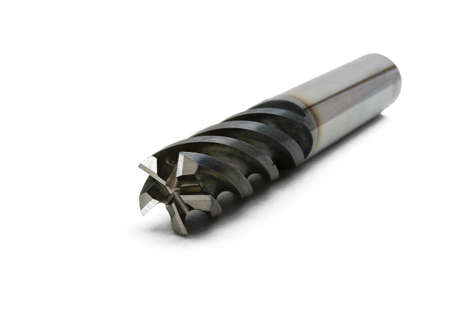 metal cutting tool for turning operations on a white background