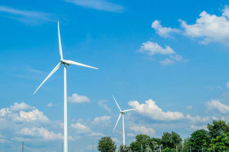 Wind mill located at the borders between Austria and Hungary